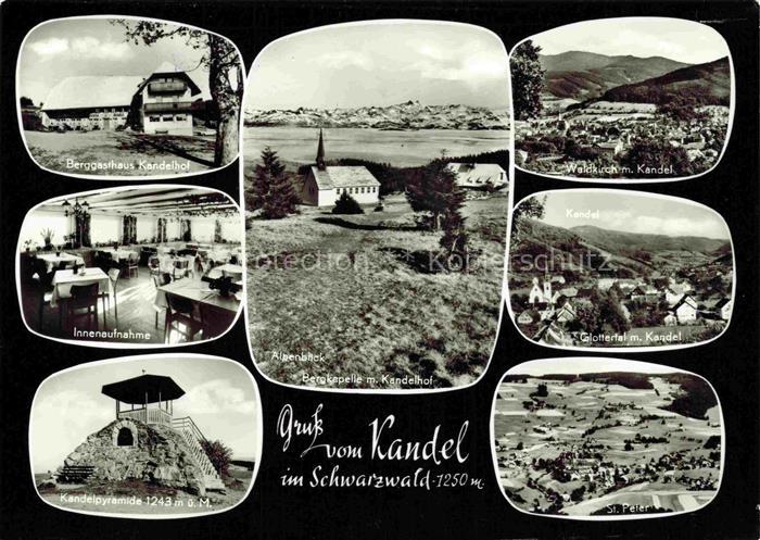 Waldkirch Breisgau Baden BW Berggasthaus Kandelhof Fliegeraufnahme Gastraeume Ka