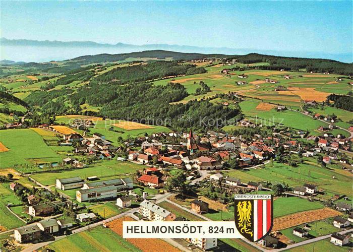 Hellmonsoedt Linz-Wels Oberoesterreich AT Fliegeraufnahme