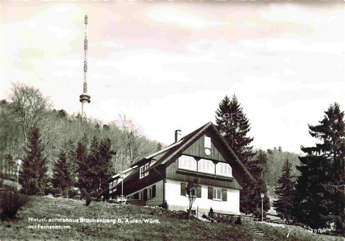 Aalen BW Naturfreundehaus Braunenberg mit Fernsehturm
