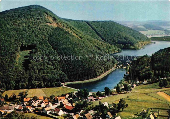 Diemeltalsperre Diemelsee Waldeck-Frankenberg Hessen Fliegeraufnahme
