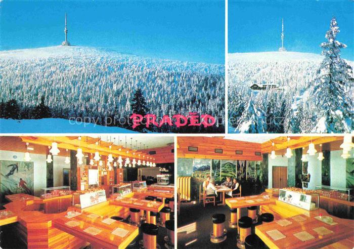 Praded 1492m Jeseniky Jesenik Freiwaldau CZ Horska restaurace Prade