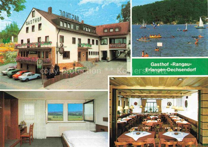 Dechsendorf Gasthof Rangau Zimmer Gastraum Seepartie