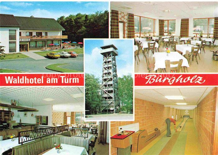 Burgholz Kirchhain Waldhotel am Turm Gastraeume Kegelbahn