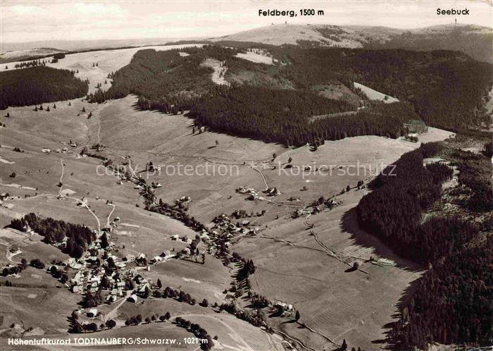 Todtnauberg Schwarzwald BW Fliegeraufnahme mit Feldberg und Seebrugg