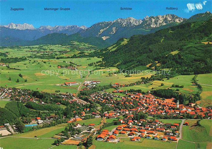 Nesselwang Allgaeu Bayern Fliegeraufnahme