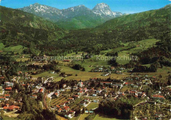 Bad Feilnbach mit Wendelstein Fliegeraufnahme