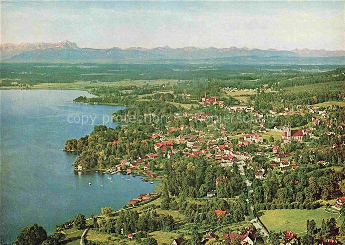 Tutzing Starnberger See Fliegeraufnahme