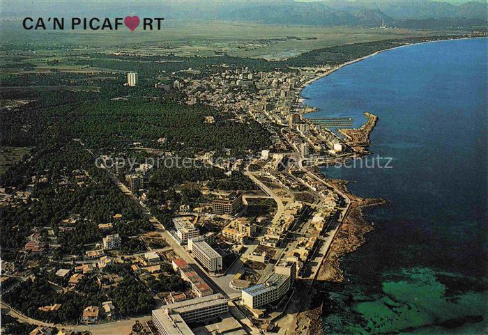 Can Picafort Mallorca ES Fliegeraufnahme