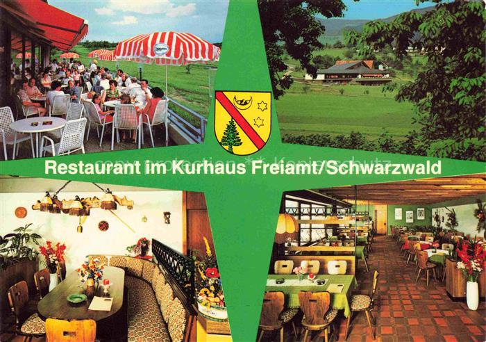 Freiamt Emmendingen BW Restaurant im KUrhaus Terrasse Gastraeume