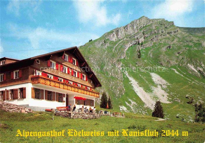 oeberle Au Bregenzerwald Schoppernau Vorarlberg AT Alpengasthof Edelweiss mit Ka