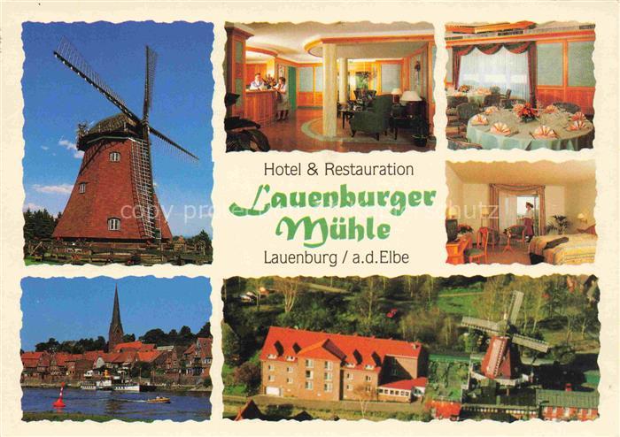 Lauenburg Elbe Schleswig-Holstein Hotel Restauration Lauenburger Muehle Luftaufn