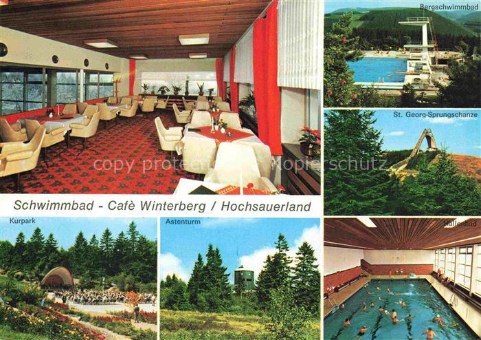 Winterberg  Hochsauerland NRW Schwimmbad Café Kurpark Astenturm St. Georg-Sprung