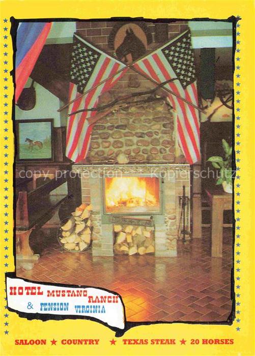 Stepnica Stampnitza PL Hotel Mustang Ranch Pension Virginia Kaminzimmer