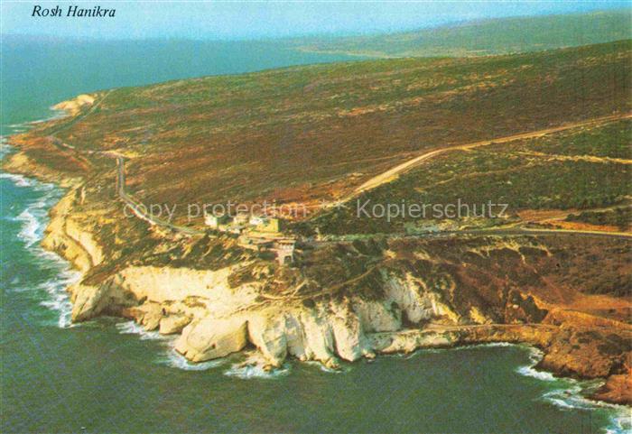 Rosh Hanikra Israel Birds eye view of the Ladder of Tyre Tyrische Treppe