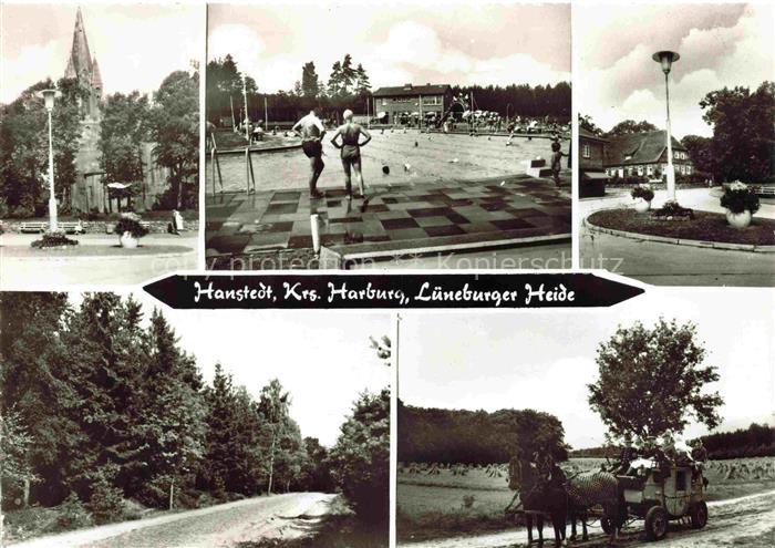 Hanstedt Harburg Elbe Hamburg Park Kirche Freibad Motiv Ortszentrum Landschaft L