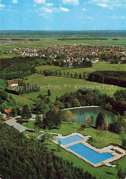 BAD WoeRISHOFEN Schwimmbad am Sonnenbichlsee mit auf die Gartenstadt