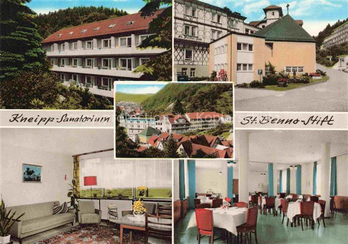 Bad Lauterberg Kneipp-Sanatorium St. Benno-Stift Speisesaal Gaestezimmer