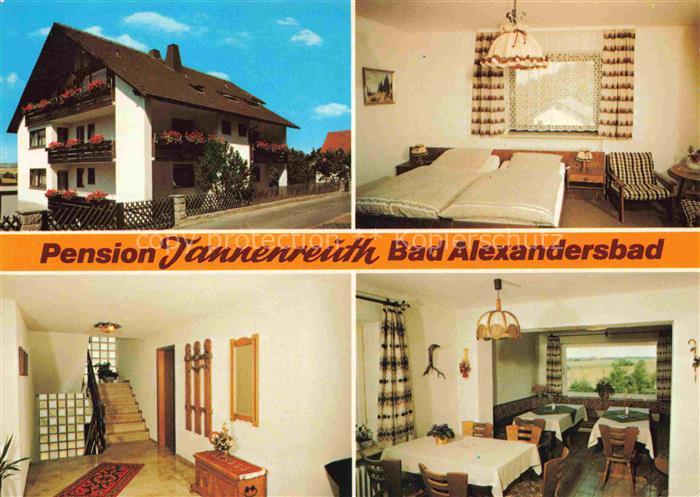 Bad Alexandersbad Pension Tannenreuth Gastraum Treppenhaus Fremdenzimmer