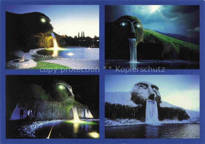 Wattens Fritzens Tirol AT Swarovski Kristallwelten Wasserfall