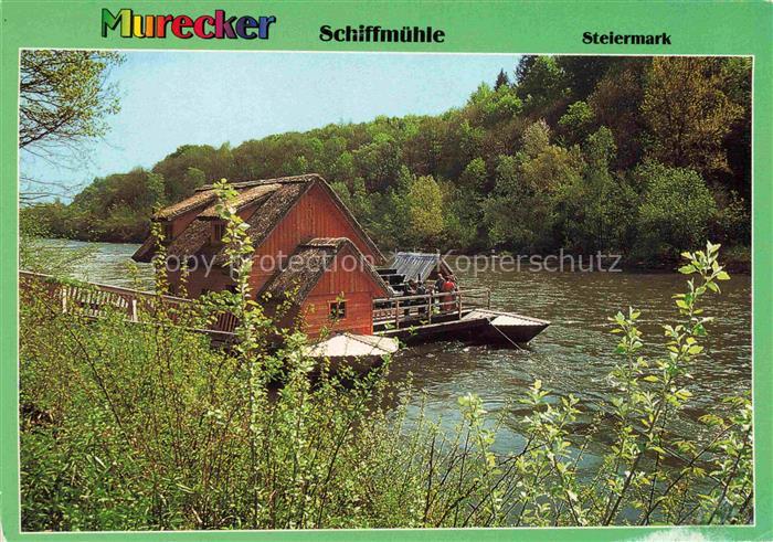Mureck Steiermark AT Murecker Schiffmuehle Schwimmende Muehle