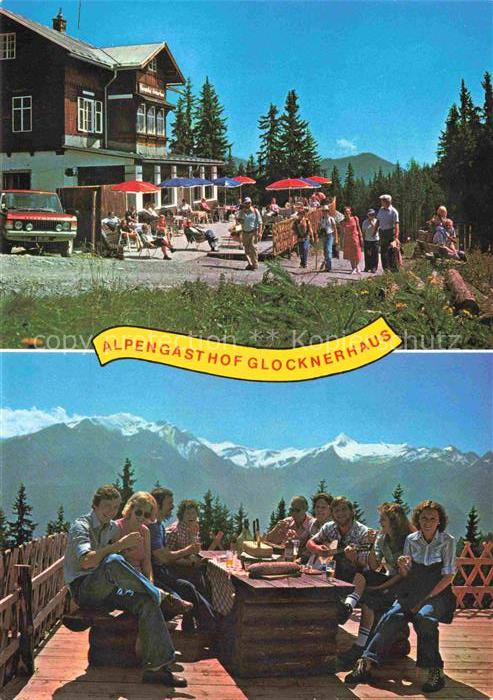 Zell See AT Alpengasthof Glocknerhaus Terrasse Alpenpanorama