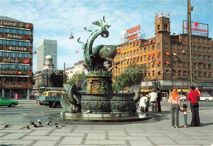 Kopenhagen COPENHAGEN Kobenhavn Kjoebenhavn DK Drachenspringbrunnen