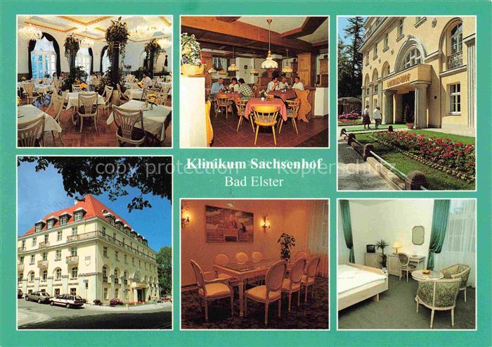 BAD ELSTER Vogtland Sachsen Klinikum Sachsenhof Restaurant Patientenzimmer