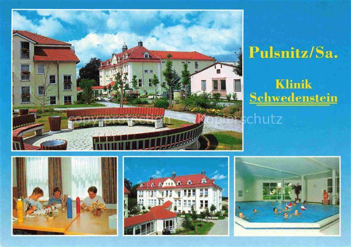 Pulsnitz Bautzen Sachsen Klinik Schwedenstein Garten Aufenthaltsraum Hallenbad