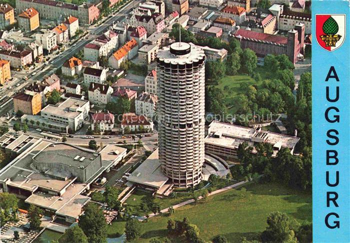 AUGSBURG  CITY Blick auf Hotelturm Holiday Inn