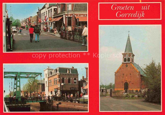 Gorredijk Opsterland Heerenveen Friesland NL Motive Zentrum Zugbruecke Kirche