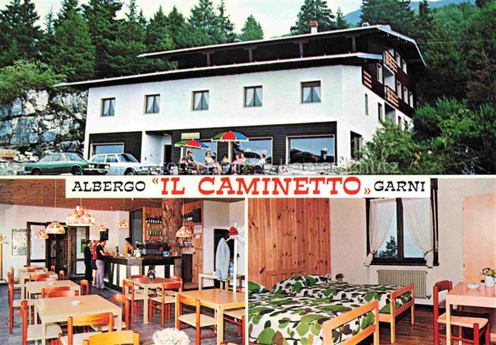 Vason di Monte Bondone 1650m IT Albergo Il Caminetto Gastraum Fremdenzimmer