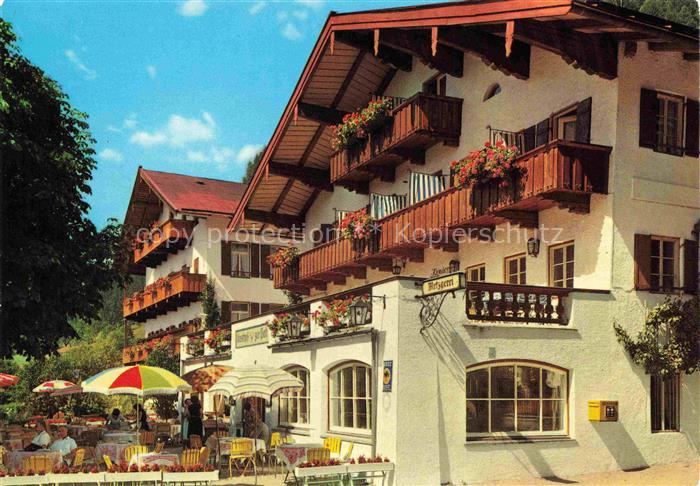 Reit Winkl Gasthof Hotel zur Post Restaurant Terrasse