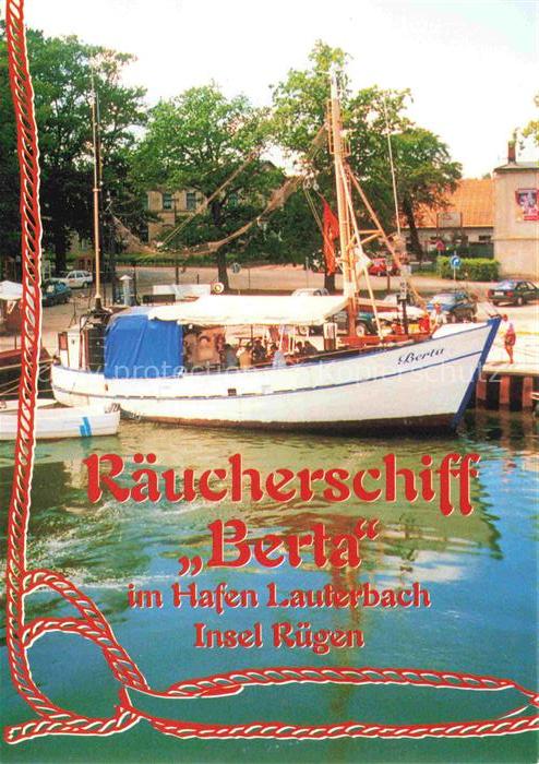 Lauterbach Ruegen Putbus Raeucherschiff Berta Imbiss