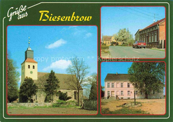 Biesenbrow Angermuende Uckermark Brandenburg Kirche am Springende Zollende Gutsh