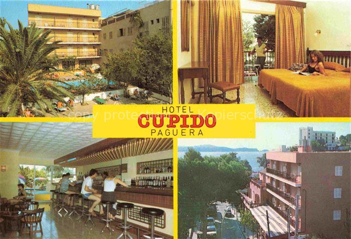 Paguera Peguera Calvia Mallorca ES Hotel Cupido Bar Restaurant Fremdenzimmer Swi