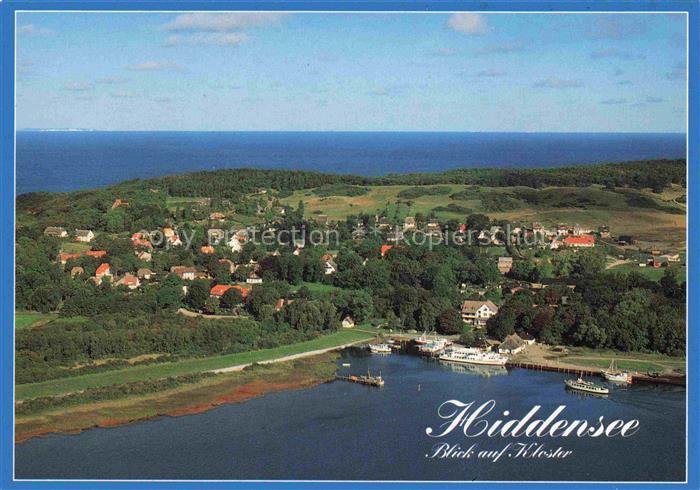 Kloster Hiddensee Fliegeraufnahme