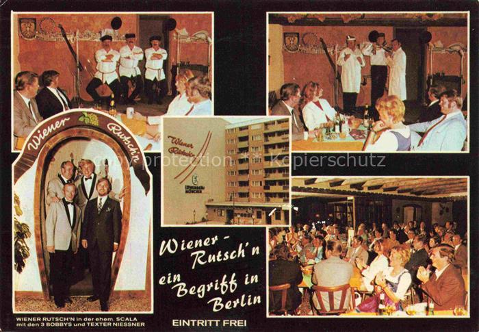 BERLIN  CITY Wiener Rutsch'n Restaurant Wiener Spezialitaetenkueche