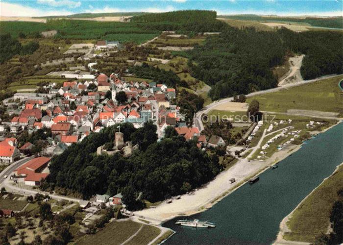 Polle Oberweser Holzminden Niedersachsen Panorama Luftkurort an der Weser