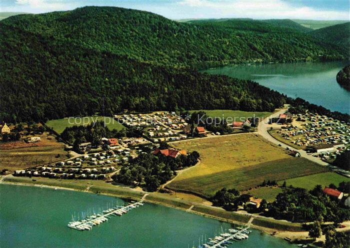 Scheid Halbinsel Waldeck-Frankenberg Hessen Panorama Edersee