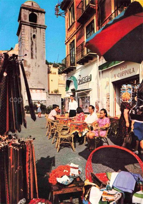 CAPRI Golfo di Napoli Campania IT Via Roma Strassencafé