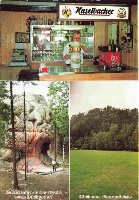 Jonsdorf Saechsische Schweiz Pension Gaststaette Am Buchberg Ausschank Kelchstei