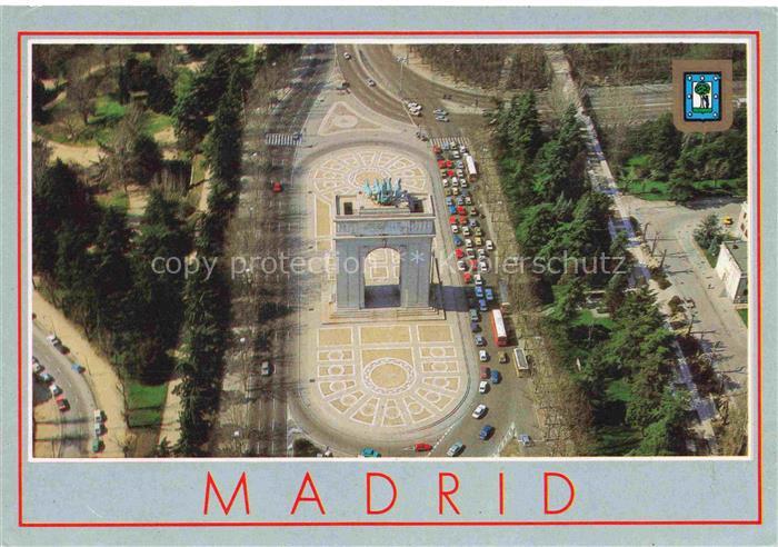 MADRID  ES Arco de la Victoria vista aérea