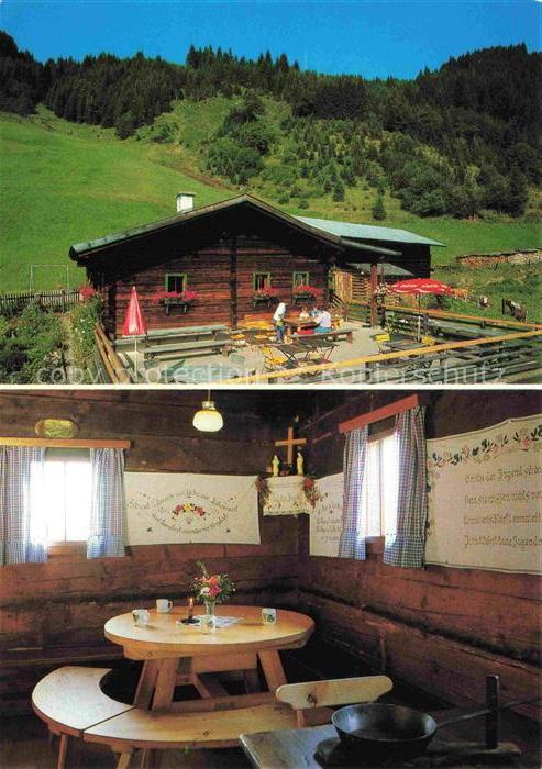 St Johann  Pongau AT Retteneben Alm Gastraum Terrasse