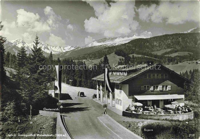Riezlern Kleinwalsertal Vorarlberg oesterreichister Grenzgasthof Walserschanz