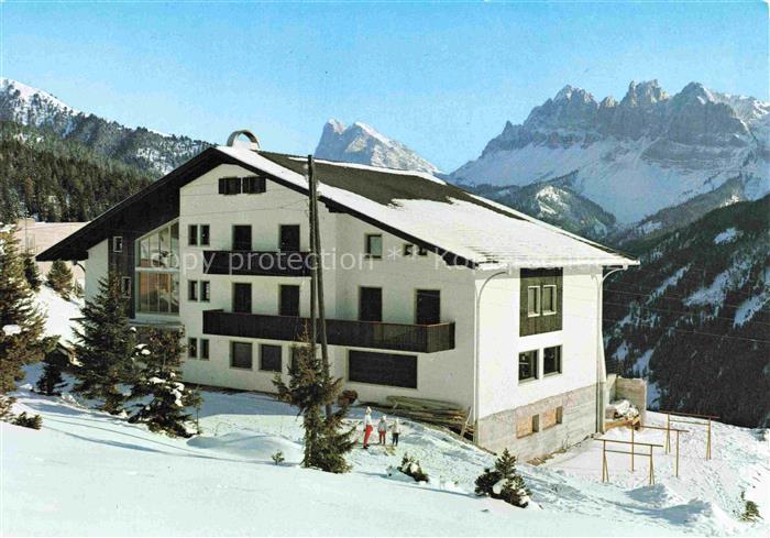 Palmschoss Hotel Restaurant Edith Winterpanorama Dolomiten