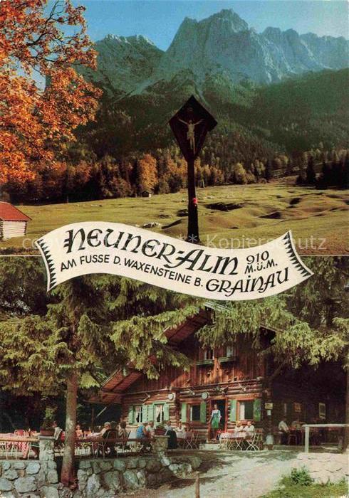 GRAINAU Garmisch-Partenkirchen Bayern Neuner-Alm am Fusse der Waxensteine Herbst
