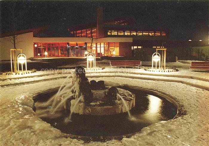 Staffelstein Obermaintherme Eingangsforum mit Querkelesbrunnen