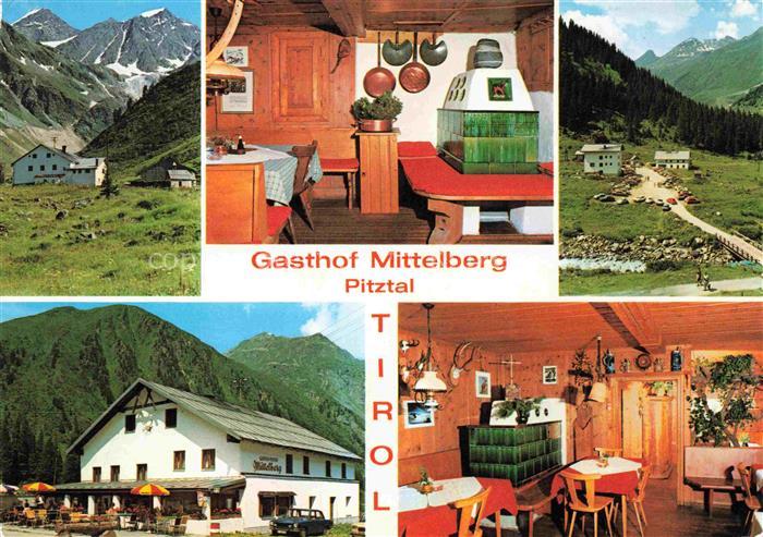 Mittelberg Pitztal Tirol Gasthof Mittelberg Restaurant Kaminzimmer Alpen