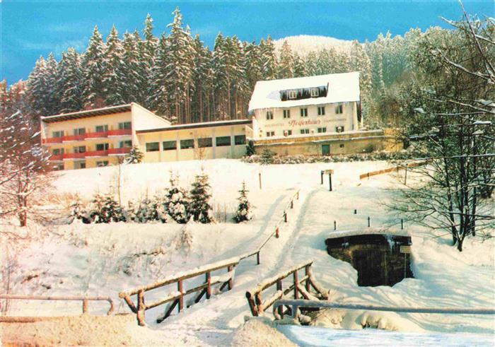Warmensteinach Waldcafé Pension Pfeiferhaus Winterlandschaft