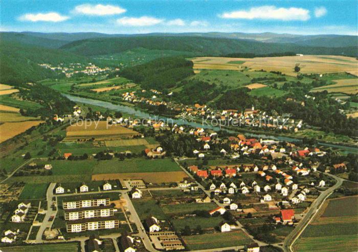 Wuergassen Beverungen Hoexter NRW Fliegeraufnahme